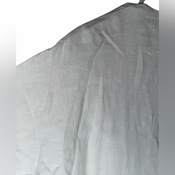 Reformation Geneva Dress in White 100% Linen Women’s Size 6 Deep Neck *NO BELT* - Picture 13 of 15